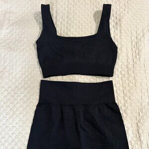 Women's Black Activewear Set